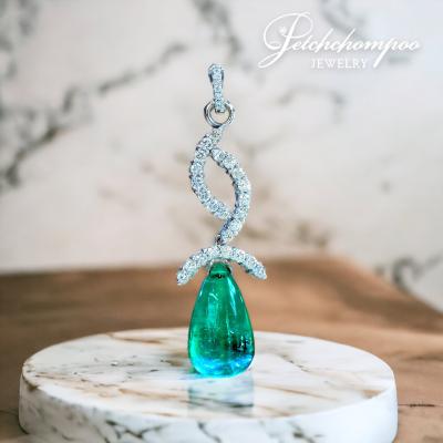 [28261] Colombia emerald pendant, teardrop shape, by AIG certified  259,000 