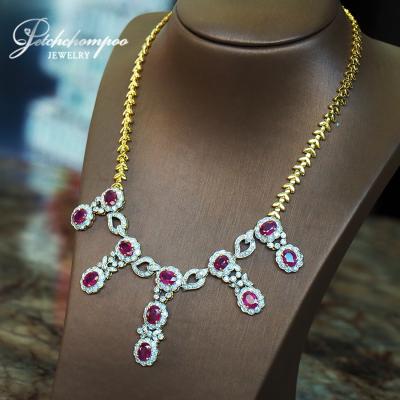 [023306] Myanma ruby with diamond necklace  299,000 