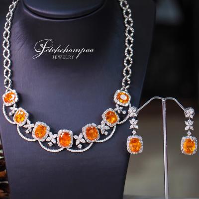 [25976] Yellow Sapphire Set of Necklace and earring  690,000 