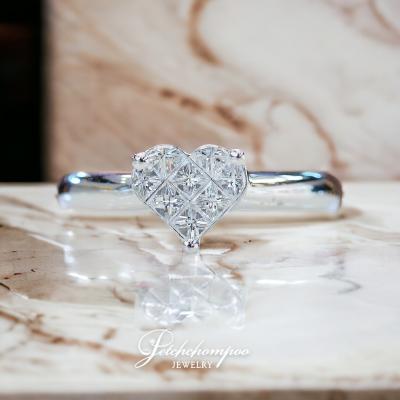 [28954] Illusion  heart shape diamond ring  29,000 