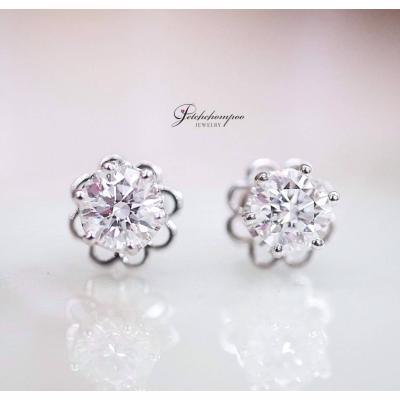 [023967] GIA E Color 0.92 carat diamond earring Discount 115,000