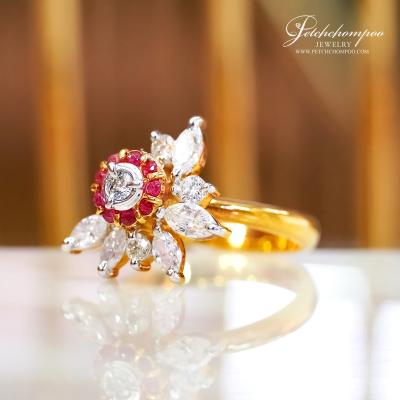 [008364] Ruby ring with ruby Discount 45,000