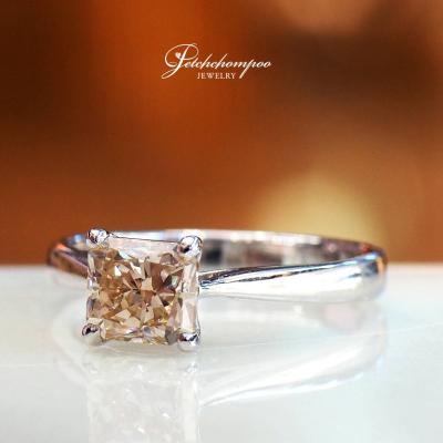 [27188] Champagne color diamond ring 1.08 ct, HKD certificate Discount 79,000