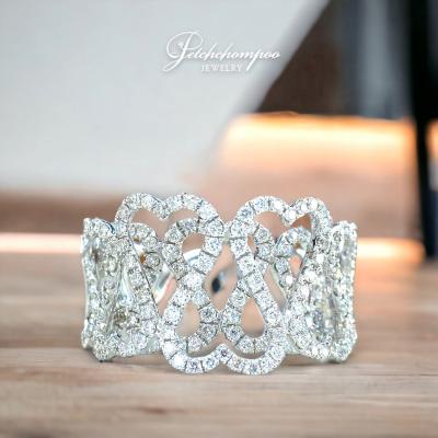 [28350] heart ring with diamonds, GCI certificate.  59,000 