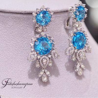 [023810] Blue Topaz With Diamond Earring  159,000 