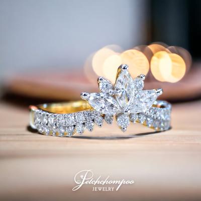 [28333] Diamond ring, diamond crown with GCI certificate.  39,000 