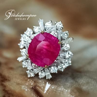 [022707] Myanmar Ruby With Diamond  Ring Discount 490,000