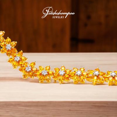 [024046] Yellow Sapphire and diamond bracelet  129,000 