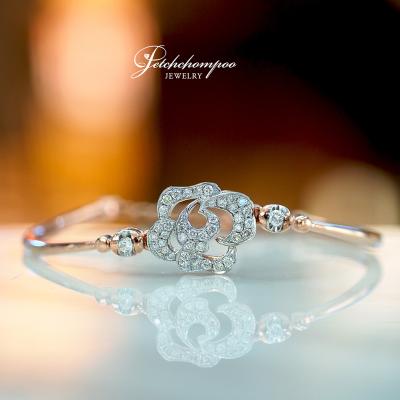 [28362] Camellia diamond bracelet with GCI certificate  39,000 