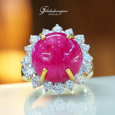 [28548] Burmese ruby ring set with diamonds  59,000 