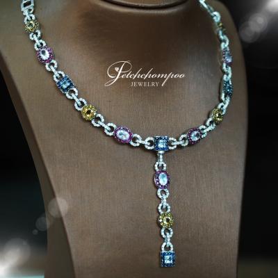 [25364] Multicolor Stone with diamond Necklace  139,000 