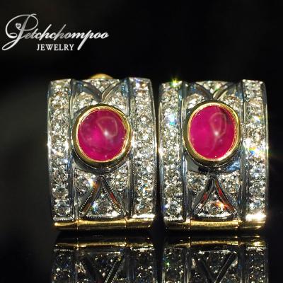 [022920] Ruby with diamond earring  69,000 