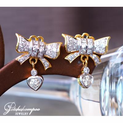 [021469] Bow Diamond earring Discount 45,000