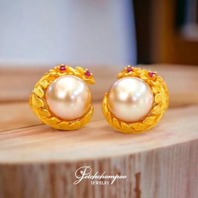[27898] pearl gold earrings  25,000 