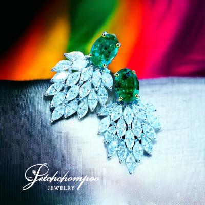 [27487] Emerald with diamond earring  119,000 