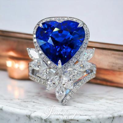 [28825] แหวนไพลิน Royal Blue ศรีลังกา 12.82 กะรัต เซอร์ GRS  2,590,000 