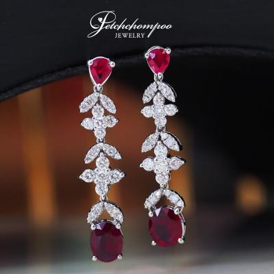 [26965] Diamond earrings with  Ruby  99,000 