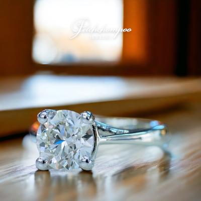 [020055] Belgium cut 1.38 cts diamond ring Discount 129,000