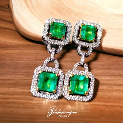 [020842] Emerald earrings  139,000 