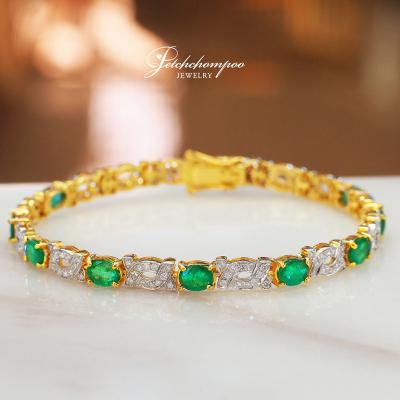 [28076] emerald and diamond bracelet  89,000 