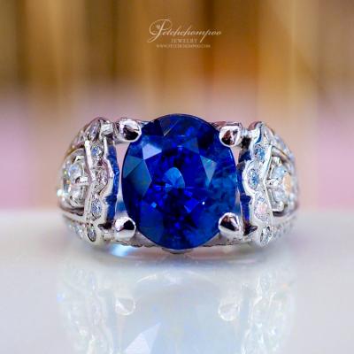 [021827] 7 Carat Ceylon Blue Sapphire With AIGS Certificate Ring  559,000 
