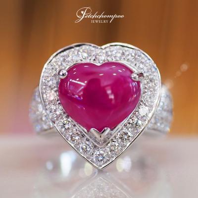 [26593] 3.5 Carat Heart Shape Bur ma with diamond ring  89,000 
