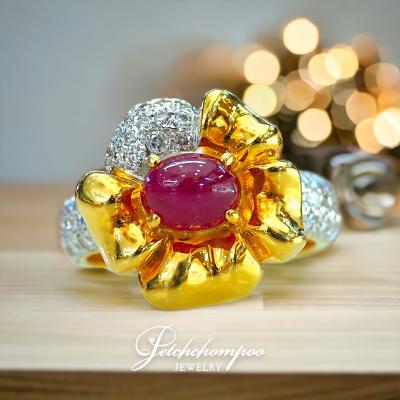[25551] Burma Ruby With Diamond Ring  49,000 
