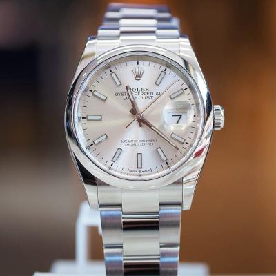 [28913] นาฬิกา Rolex King Size หน้าปัดเงินหลักแท่ง  245,000 