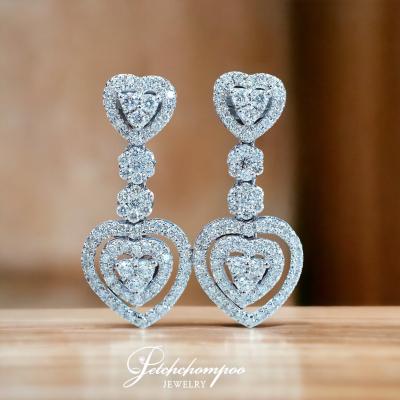 27848 heart shaped diamond earrings