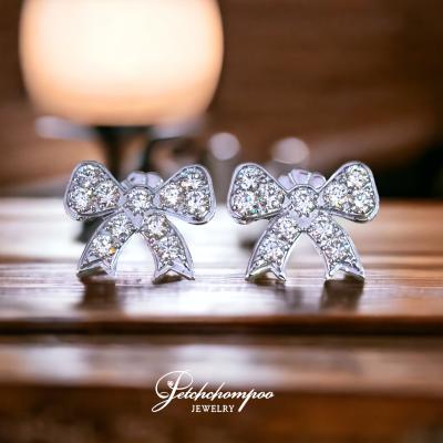 [025011] Ribbon diamond earring  59,000 