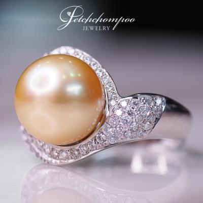 [25932] Golden Southsea Pearl with Diamond Ring  89,000 