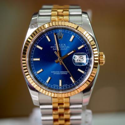 [26553] นาฬิกา Rolex kingsize 36mm 2กษัคริย์ yg หน้าปัดน้ำเงิน  399,000 
