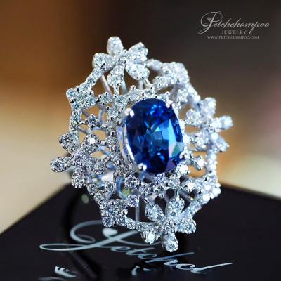 [022708] Blue Sapphire With Diamond Ring  299,000 
