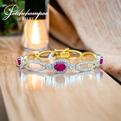[023845] Ruby with diamond bracelet  79,000 