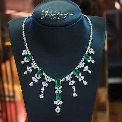 [28271] Zambian emerald necklace, 12.48 carats,  690,000 