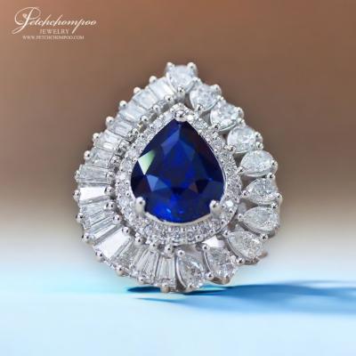 [26983] Royal blue ceylon sapphire ring 4.15 carats, AIGS certificate  299,000 