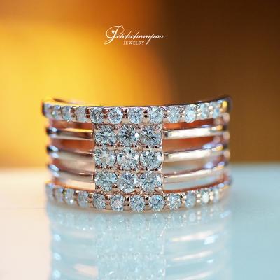 [28536] Pink gold ring with  diamonds  59,000 