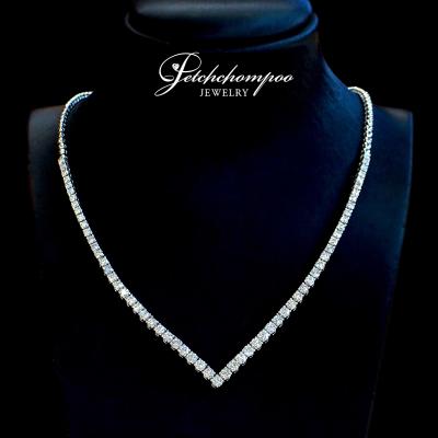 [28440] V Shape Diamond Necklace 5.68 carats  149,000 