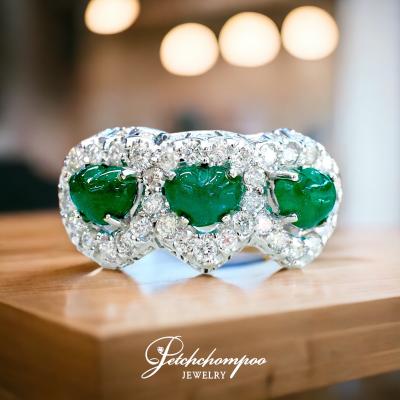 [022720] Co lum bia emerald with Diamond Ring  99,000 