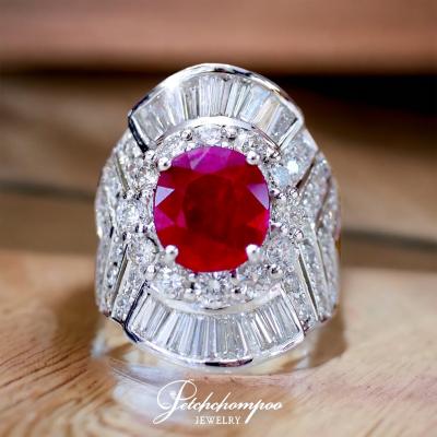 [26972] 2.22 ct ruby ring with diamonds,Emil certificate  169,000 