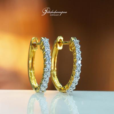 [28617] diamond hoop earrings  19,000 