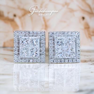 [28302] Princess cut diamond earrings,  159,000 