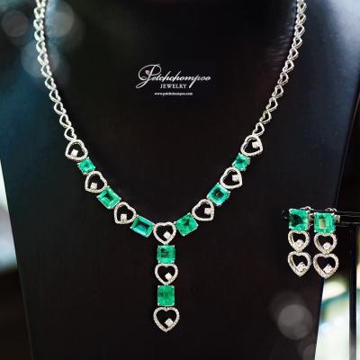 [024907] Columbia Emerald Set Necklace and Earring  259,000 