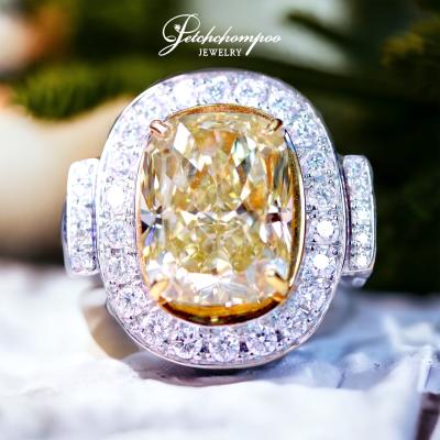 [022768] Diamond Ring  Fancy Yellow 4.90 carat HKD Discount 990,000