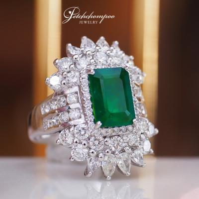 [26673] Zam bia Emerald With Diamond Ring  129,000 