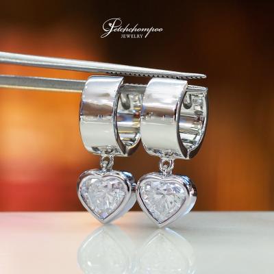 [28560] Heart diamond earrings, GIA certificate Discount 190,000