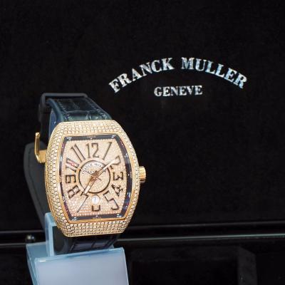 [28133] Franck Muller Vanguard 18k Rose Gold V 45 SC DT Full Diamond  420,000 