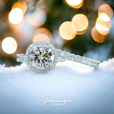 [28369] Center diamond ring, 3.05 carats, double row of diamond rings Discount 759,000