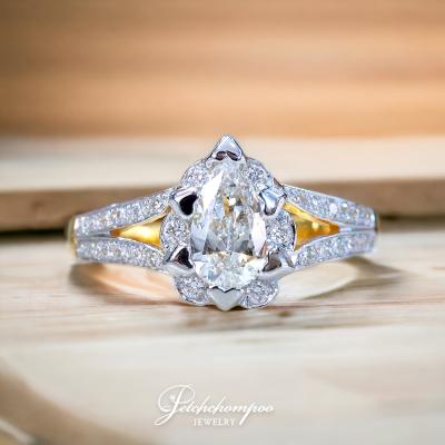 [28367] GIA certified Pear shape diamond ring, 0.53 carats.  59,000 