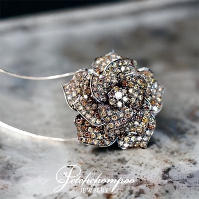 [25351] Champagne Color diamond pendant and chain  89,000 